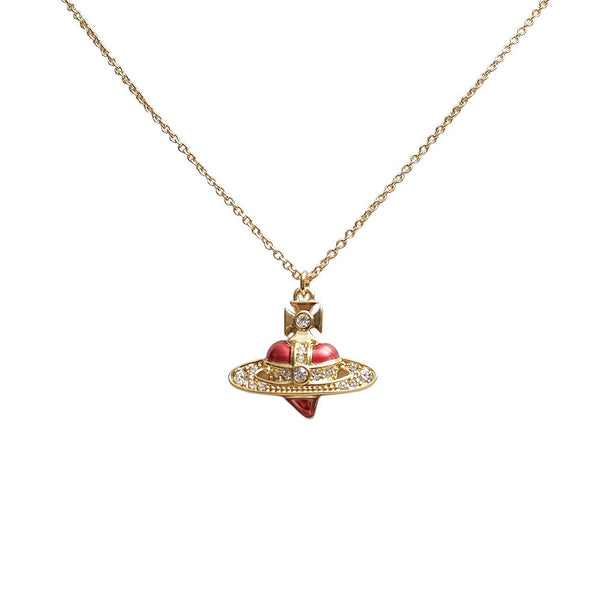 ヴィヴィアンウエストウッド VIVIENNE WESTWOOD DIAMANTE HEART ネックレス 630203BM-02R654 レディース ゴールド